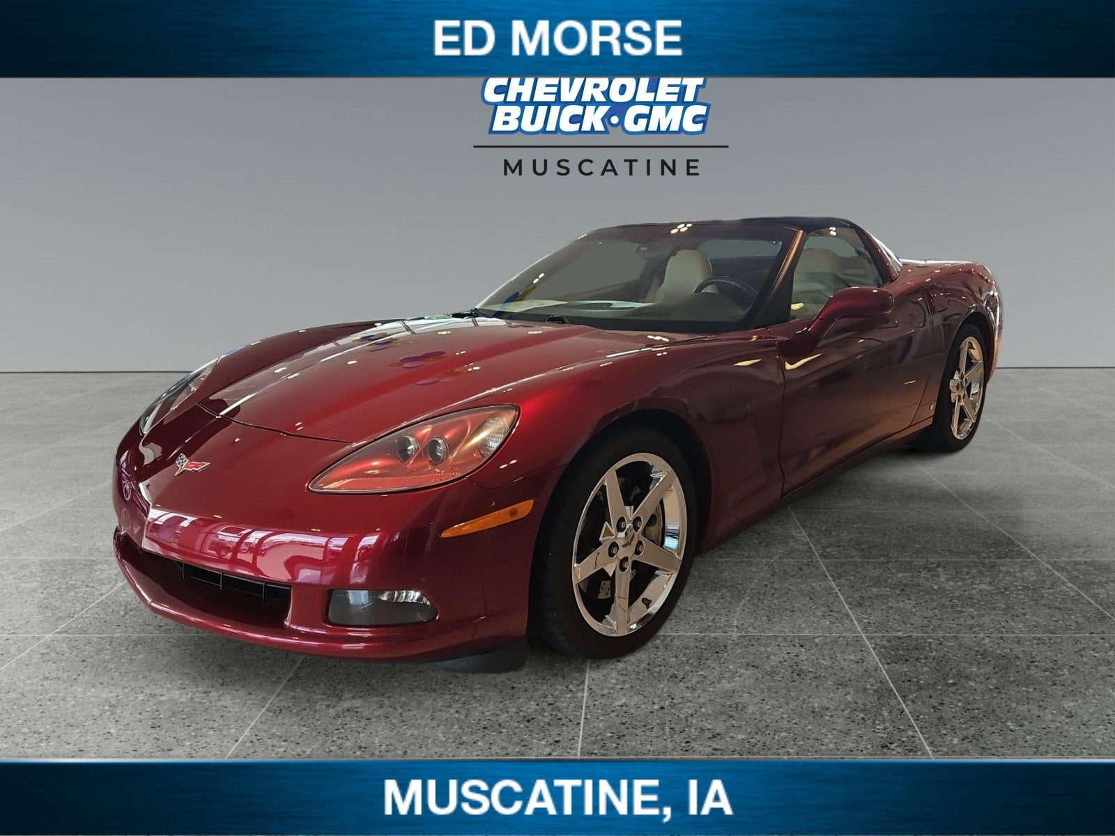2007 Chevrolet Corvette NA in Monterey Red Met Tintcoat — front three-quarter view