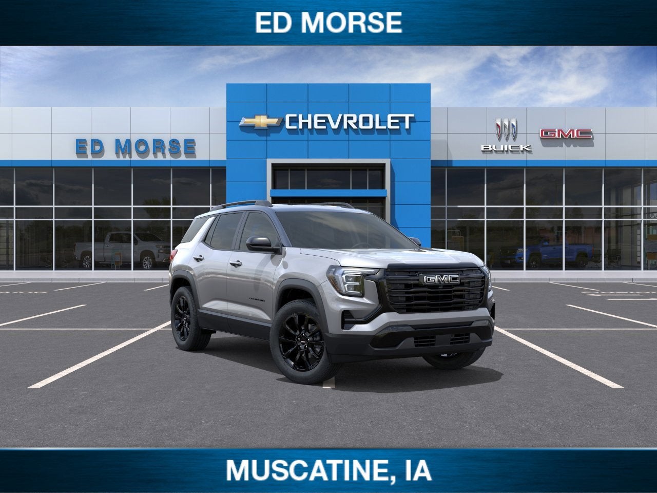 2026 GMC Terrain Elevation in Sterling Metallic — front three-quarter view