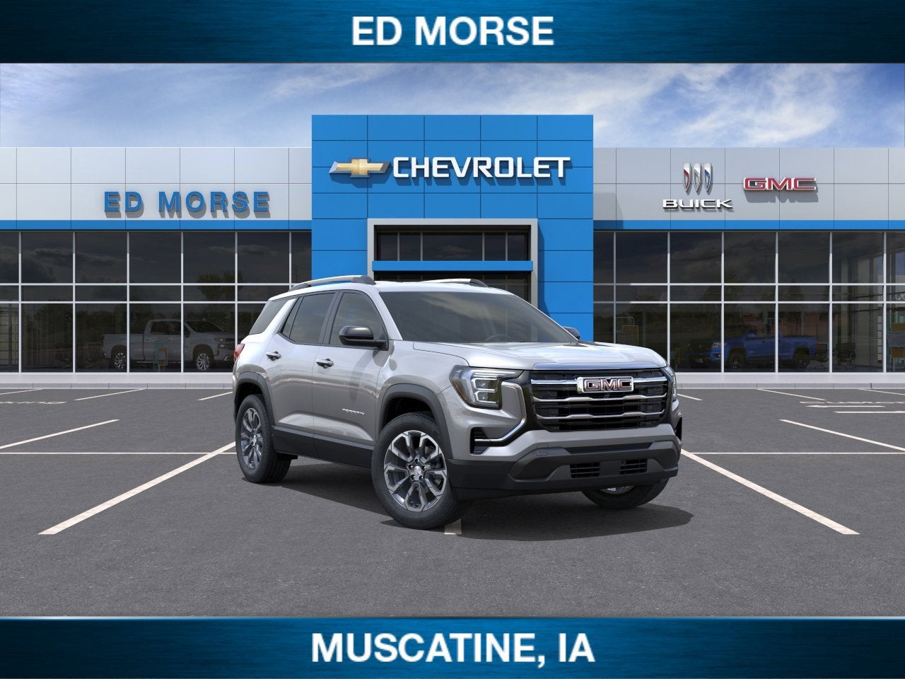 2026 GMC Terrain Elevation in Sterling Metallic — front three-quarter view