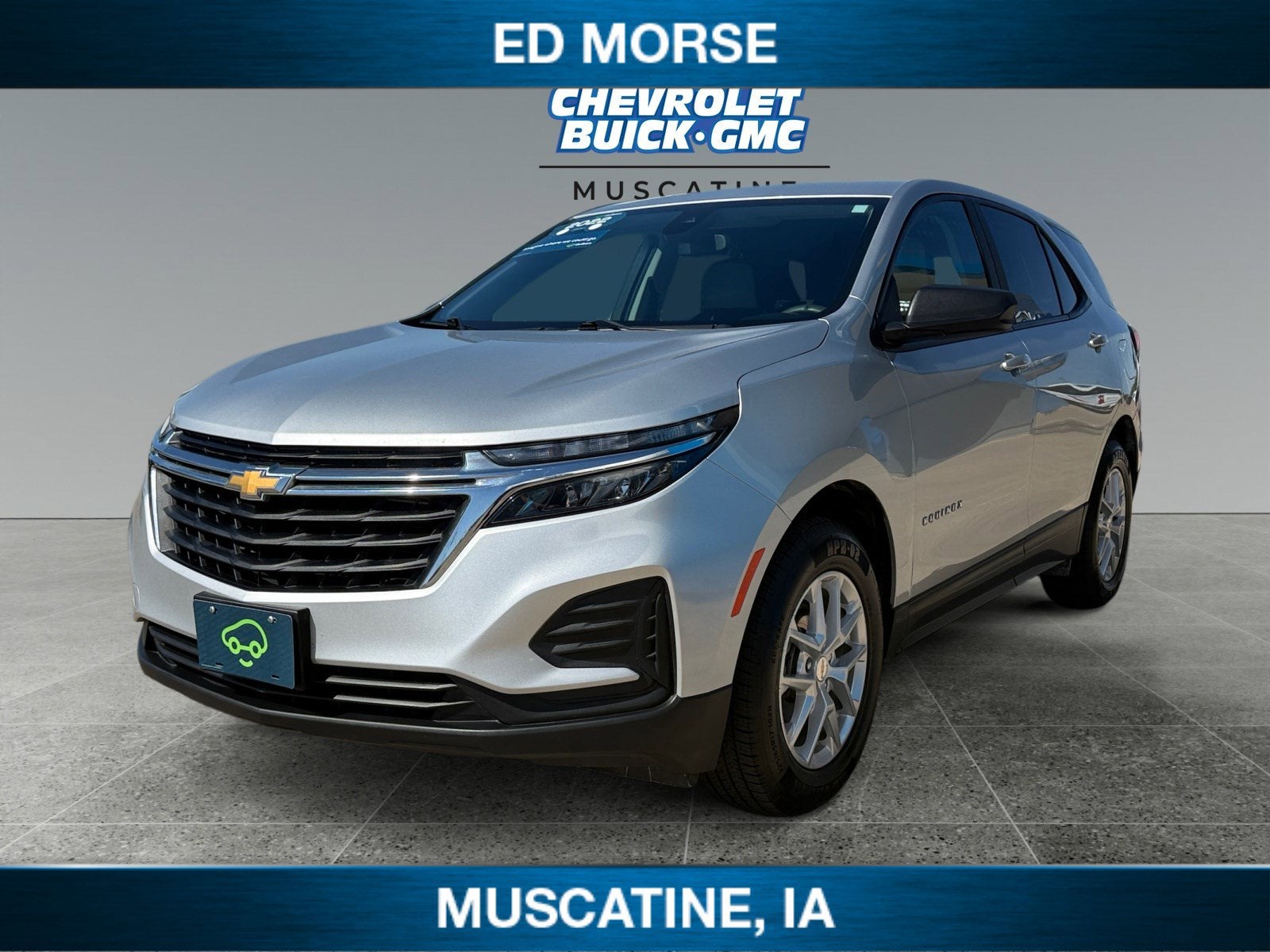 2022 Chevrolet Equinox LS in Silver Ice Metallic — front three-quarter view